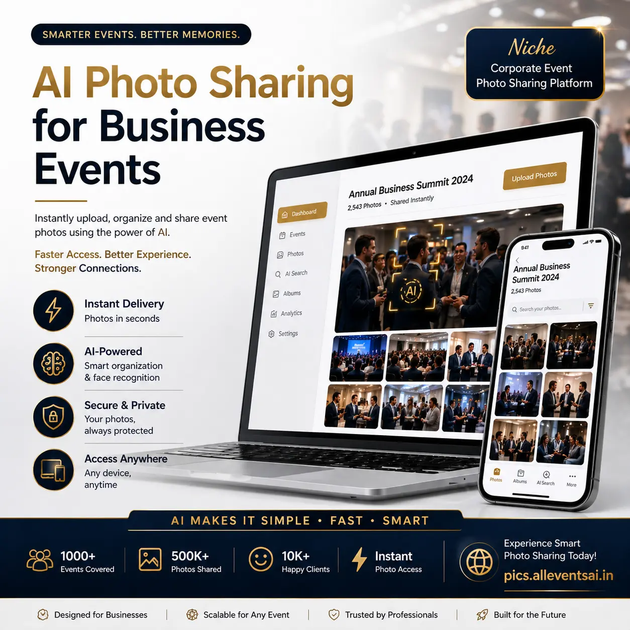 AI Photo Sharing for Business Events: The Smart Way to Deliver Photos Instantly
